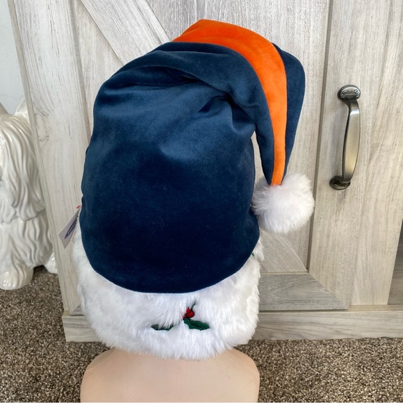 Chicago Bears Logo Colorblock Santa Hat NFL Football Forever Collectibles - Picture 7 of 10